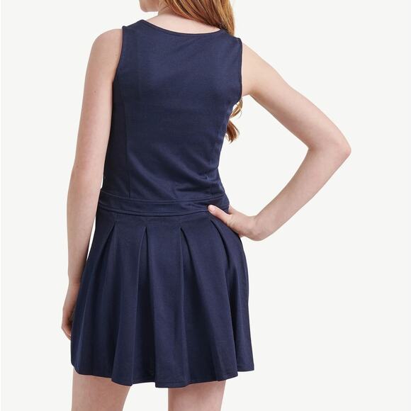 Club Monaco Dress Italian Yarn Knit Stretch Sleeveless Navy Blue Size XS / XXS - Picture 2 of 11